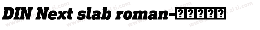 DIN Next slab roman字体转换